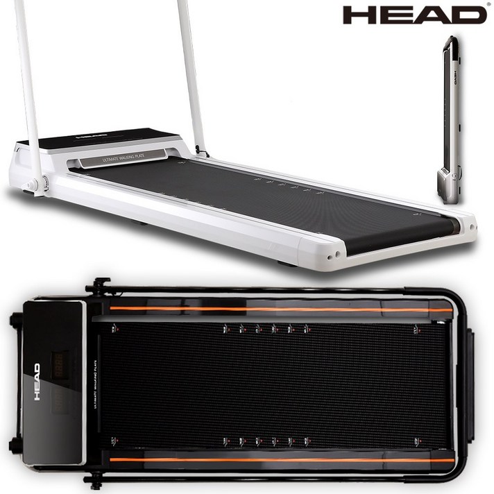 HEAD 접이식손잡이 워킹패드 초슬림워킹머신 가정용런닝머신 헬스운동기구, 블랙