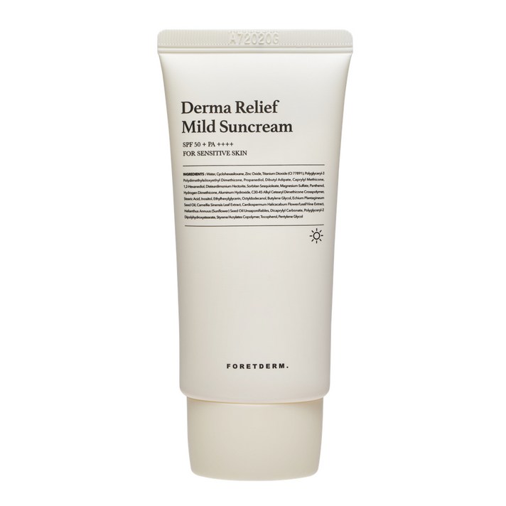 포레덤 더마 릴리프 마일드 선크림 SPF50+ PA++++ 50ml 1개