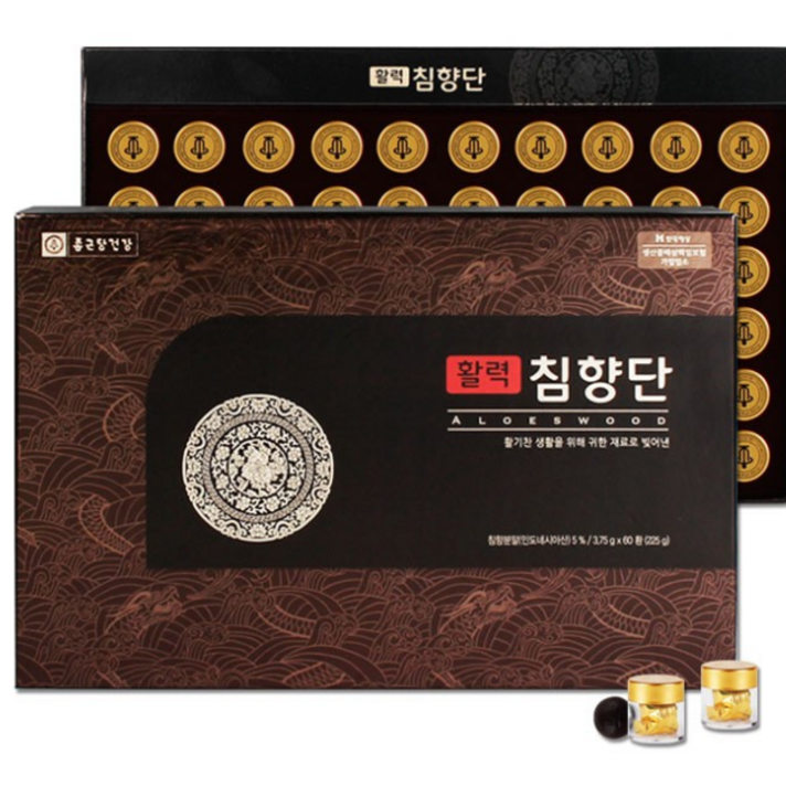 종근당 활력침향단 침향보력환 60환 건강선물세트 부모님선물 할머니선물 가을선물, 1개, 30환