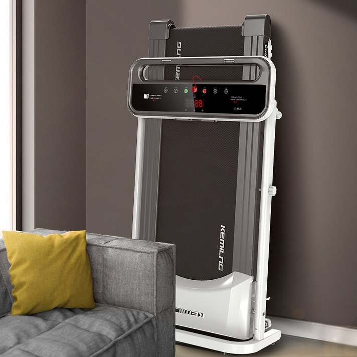 런닝머신 기프트 가정용 전동 있음 스피커 접이식 소음방지 접이식탁자선반, 블랙