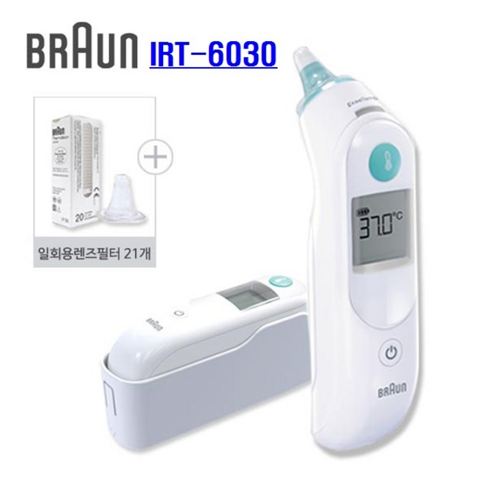 [BRAUN] 브라운 귀체온계 IRT-6030 필터21개, 1개