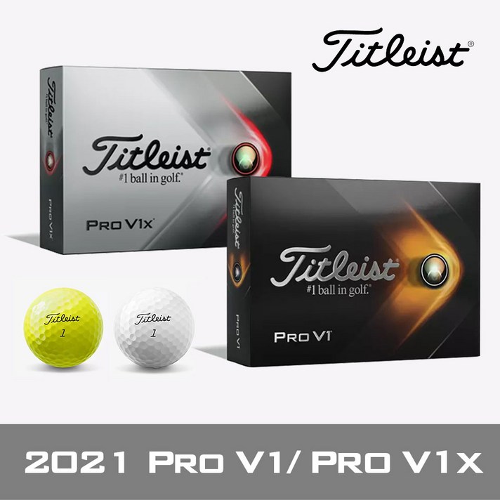 2021 NEW 타이틀리스트 PRO V1 V1X 골프공 12구 더즌, PRO V1 화이트 12알