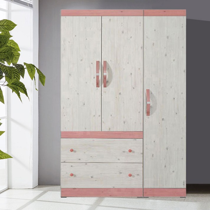 해해동동 라라1200옷장세트 긴옷장, 핑크