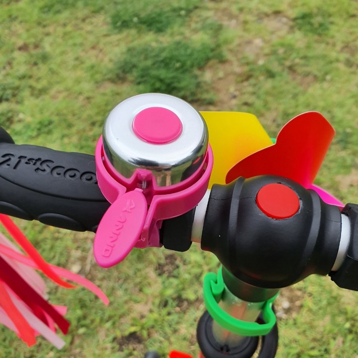 킥보드 바람개비 악세사리 스트리머 벨, 핑크(청동벨)