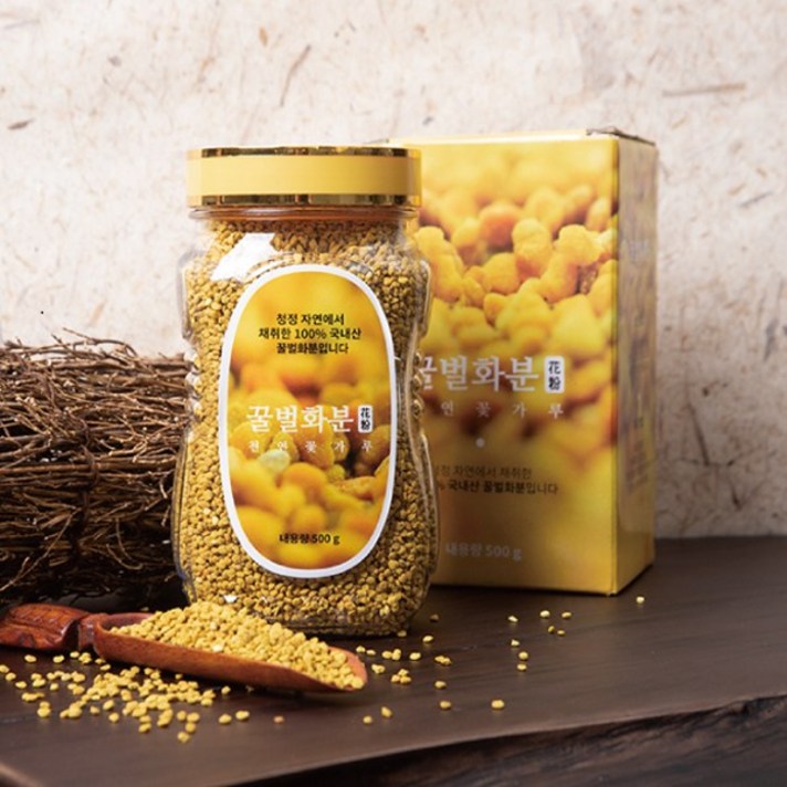 [김삼선벌꿀농원] [김삼선벌꿀농원]국내산 꿀벌화분 500g 벌화분 비폴렌, 1개, 단품
