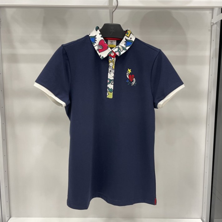 까스텔바작 여성골프웨어 S/S 여성 캐주얼 카라 반팔 티셔츠 BG8M-TS703-NY