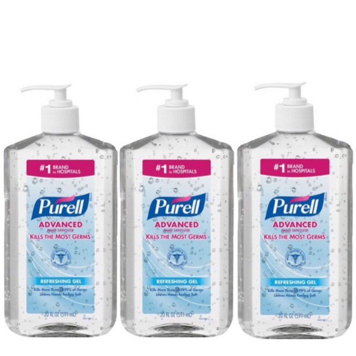 퓨렐 어드벤스 손소독제, 591ml, 3개