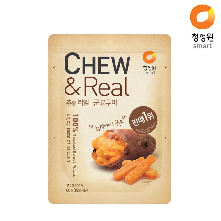 청정원 츄앤리얼 군고구마츄, 60g, 6개