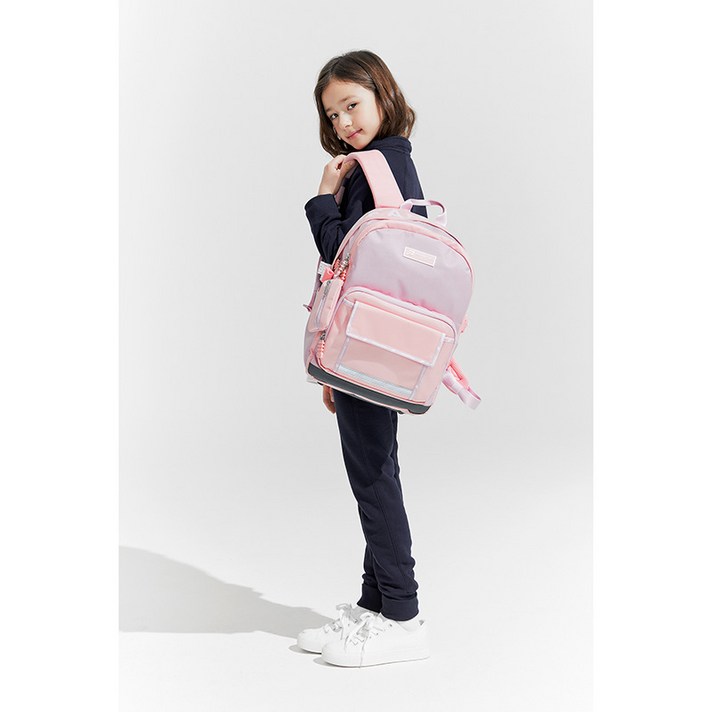 빈폴스포츠 [KIDS] 핑크 TAPING BOX MINI 백팩(BO91D4K04X), 분홍