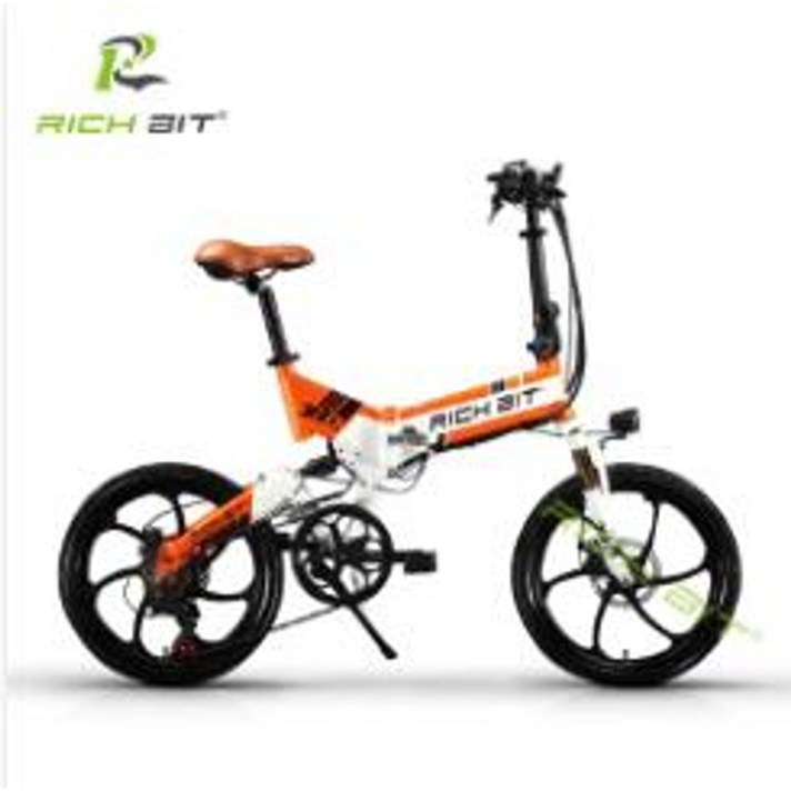 로드자전거 출퇴근 RichBit 새로운 ebike 48V 8Ah 숨겨진 배터리 및 자전거, 폴란드, 화이트-오렌지