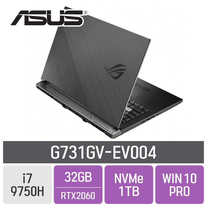 ASUS ROG G731GV-EV004, 32GB, SSD 1TB, 포함