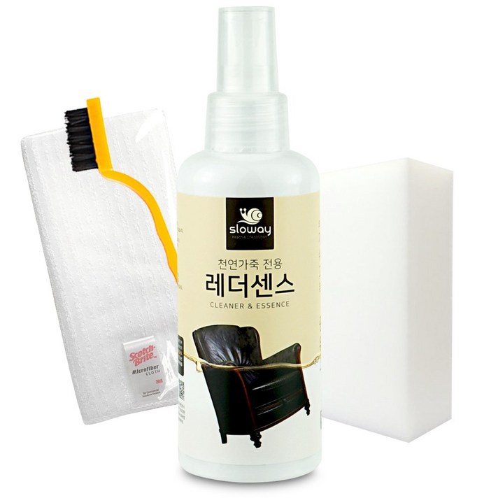 슬로웨이 명품 가죽쇼파 닦기 클리너 보호제 천연가죽클리너 150ml, 1개