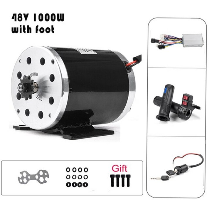 전기킥보드 전동 가성비 스쿠터 브러시 모터 24v 36v 48v 변환 키트 500W 1000W DC 브러시 모터 세트 DIY 스쿠터 Skatebord 키트, 협력사, 48V1000W F 키트 포함