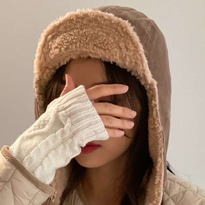 키메라제이 항공 코듀로이 양털 골덴 귀달이 모자 4color