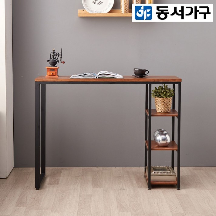 동서가구 LV 구스토 주방가구 9종, 01. 구스토 1200 홈바테이블(D400) (918629) 멀바우