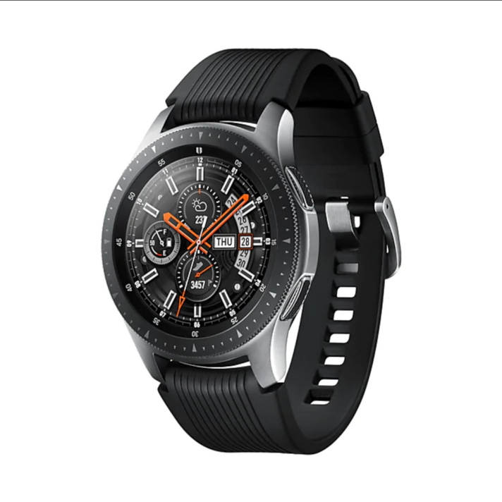 삼성전자 블루투스 갤럭시 워치 46mm Samsung Galaxy Watch, 중고 S급, 실버 앤 블랙 밴드