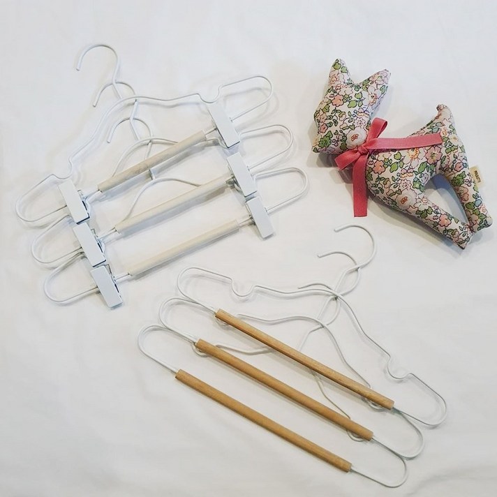 소르니아 우디 베이비&키즈 옷걸이, 1세트, 우디 키즈(핑크)5P