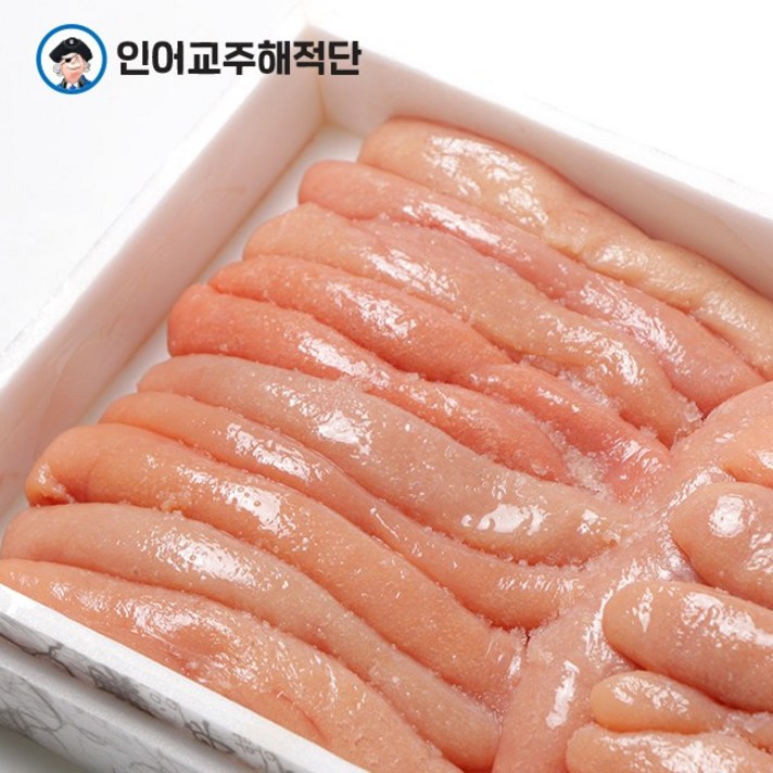 인어교주해적단 저온 숙성 저염 한 입 백명란(소알), 1개, 1kg