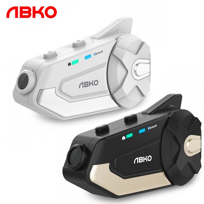 앱코 ABKO 티플렉스 올인원 풀페이스 헬멧 액션캠 블루투스 정품, 화이트