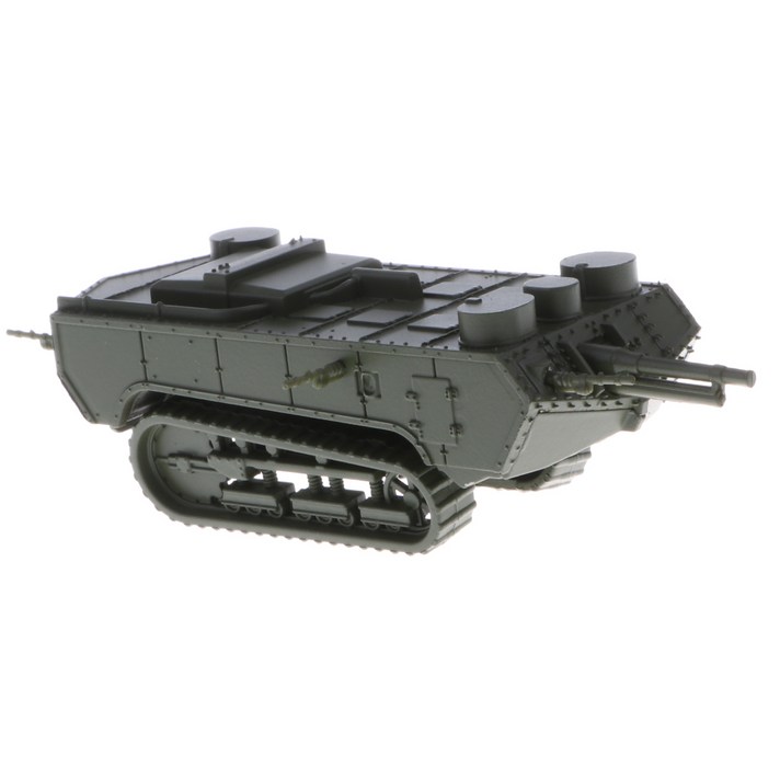 Zeyuan 1/100 프랑스어 St-Chamond Early Tank WWI 중갑 차 육군 차량 모델 장난감