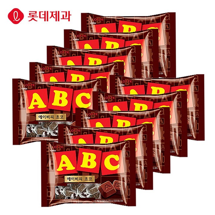 [본사직영]롯데제과 ABC 초코렛 65gX10봉, 65g, 10개