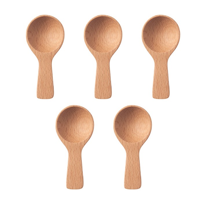 무인양품 MUJI 너도밤나무 미니 스푼 5개 4550002526320, 내추럴