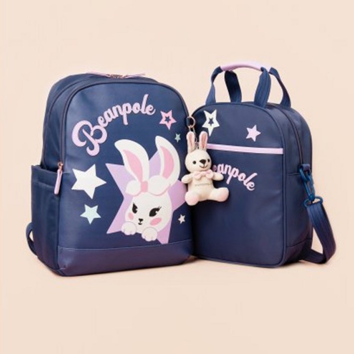 [BEANPOLE KIDS]네이비 러블리 빙키 책가방 SET(PS00118012R)