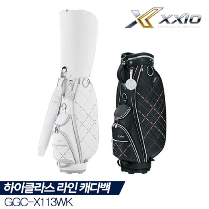 젝시오 [던롭코리아 정품] 2020 GGC-X113WK 레이디스 엘레강스 캐디백 [2COLORS][여성용], 블랙:캐디백(판매)