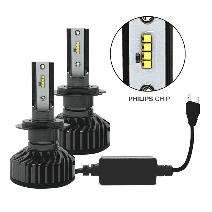 HCR 22000루멘 6500k 필립스칩 LED헤드라이트 헤드램프 전조등 안개등 전차종호환 H1 H3 H4 H7 H8 9005 9006 880 881 국내배송 확인