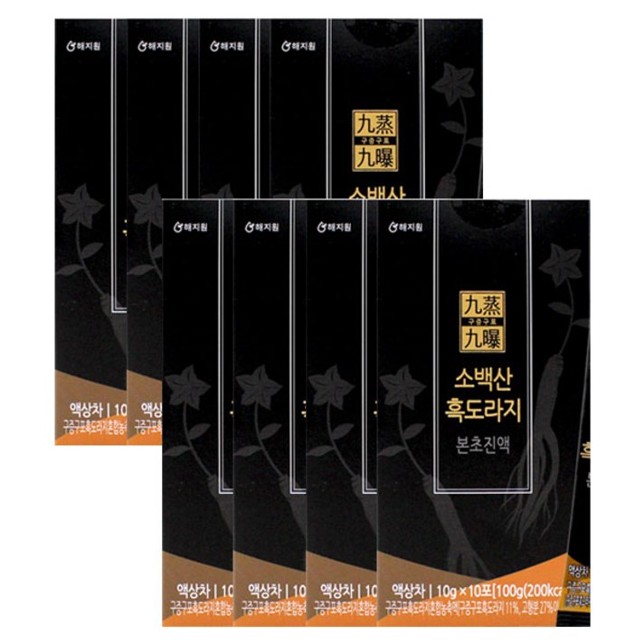 구증구포 소백산 흑도라지진액 스틱형10gX10포X8박스, 단품, 단품