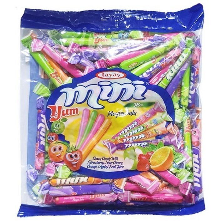 타야스 미니얌 츄이 카라멜 젤리 캔디 대용량 미니염 믹스 700g, 1개