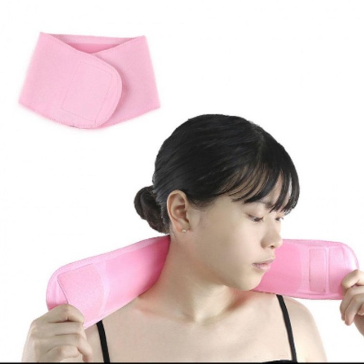 목주름보습밴드 보습밴드 넥마스크 넥패치 목패치 목마스크 목주름패치 목주름팩 목마스크팩 넥마스크팩, 핑크, 색상 핑크