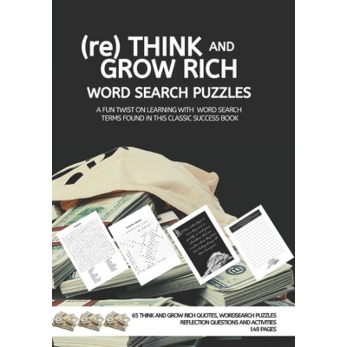 (re) THINK AND GROW RICH WORD SEARCH PUZZLES A FUN TWIST ON LEARNING WITH WORD SEARCH TERMS FOUND IN... Paperback, Independently Published