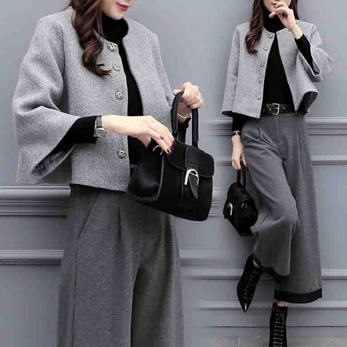 성은홀릭 여성 가을 캐주얼 패션 정장 통바지 상하복