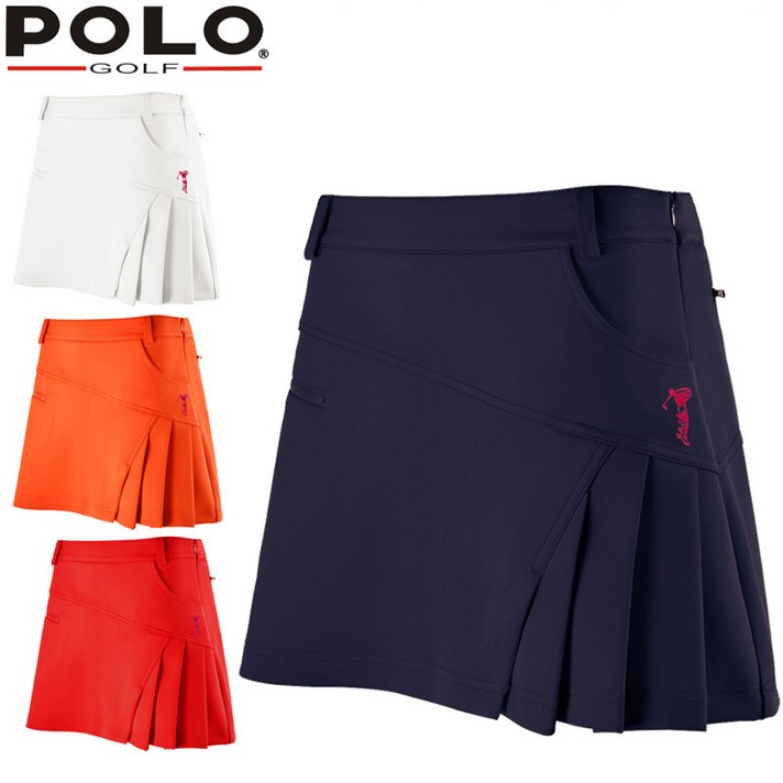 POLO GOLF 골프용품 2020 최신형 야외 스포츠 여성골프웨어 골프치마 골프스커트 QZ01