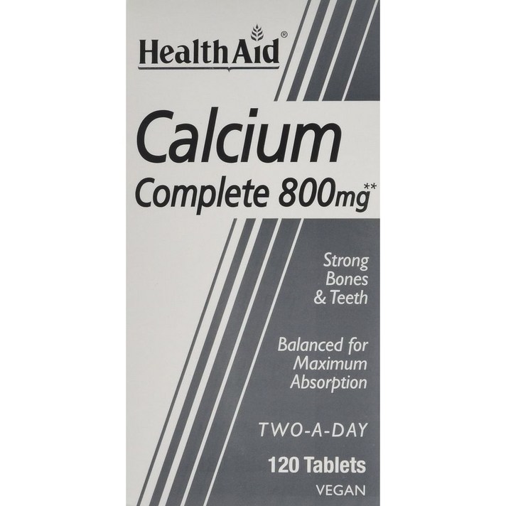 HealthAid Calcium Complete 헬스에이드 칼슘 컴플렛 800mg 120타블렛, 1개, 1