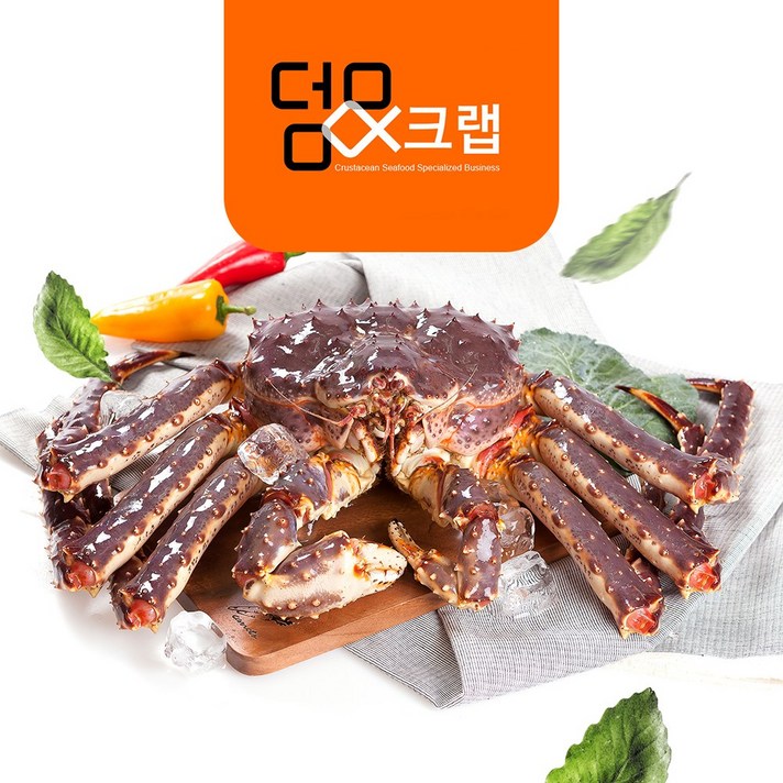 덤앤크랩 러시아(노르웨이)직수입 레드킹크랩 2kg~4kg, 1box, 2kg