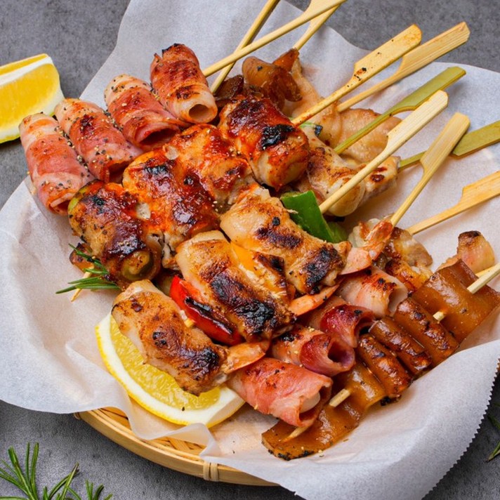 닭꼬치 캠핑음식 수제꼬치 구이, BIG 모둠꼬치 7개 750g데리야끼 소스 120g, 750g, 1개
