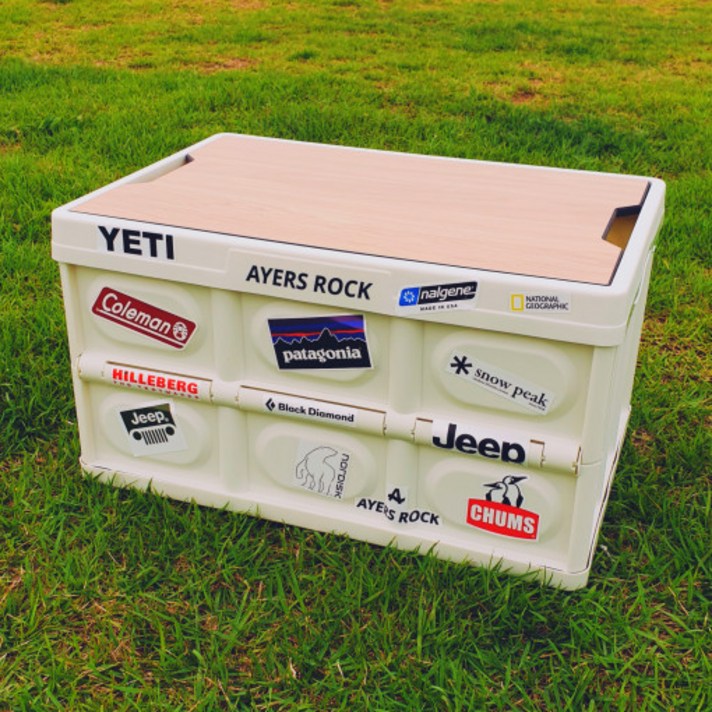 스카이트립 캠핑테이블 캠핑폴딩박스 차박 캠핑용품 SA-PB01, 02. 베이직 애쉬 + 박스 크림화이트