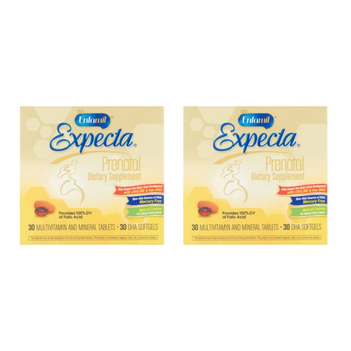 Enfamil Expecta Prenatal Dietary Supplement 엔파밀 임산부용 비타민제 DHA캡슐 30정 2팩