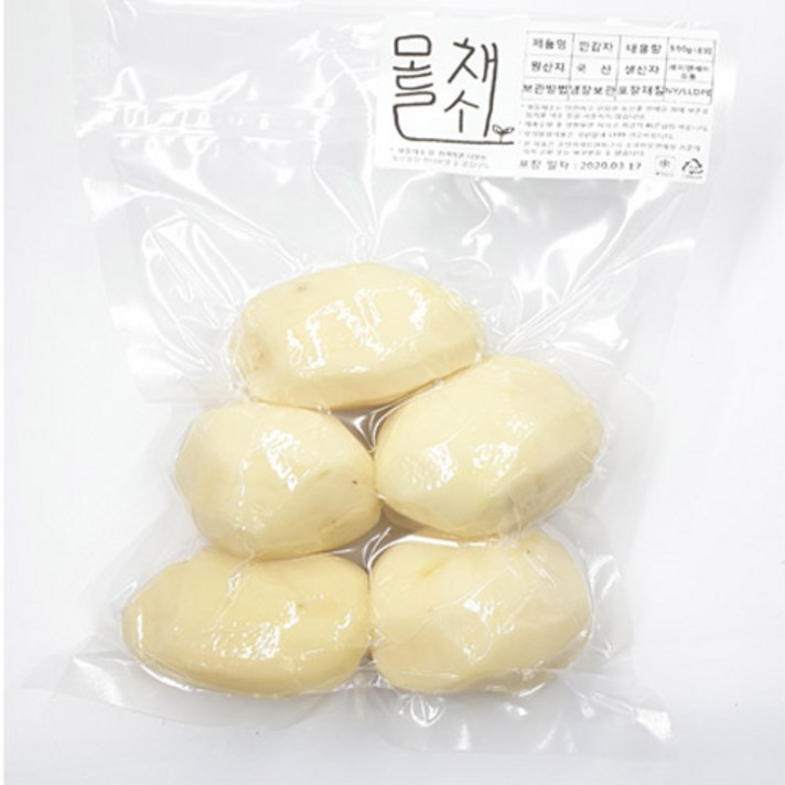 모들채소 햇깐감자 500g 1팩, 1봉, 깐감자 500g