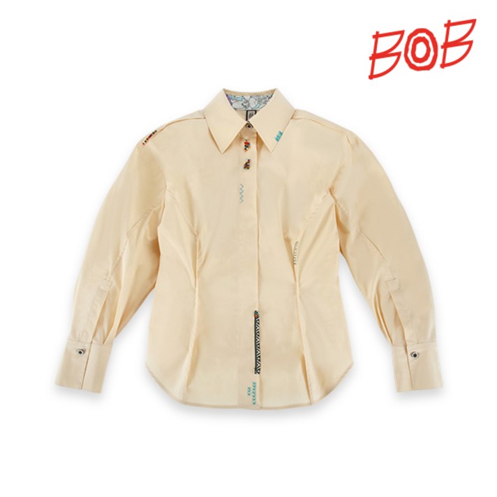 비오비 BOB 여성 수피마 면셔츠형 블라우스 - WBS2JB530_LY