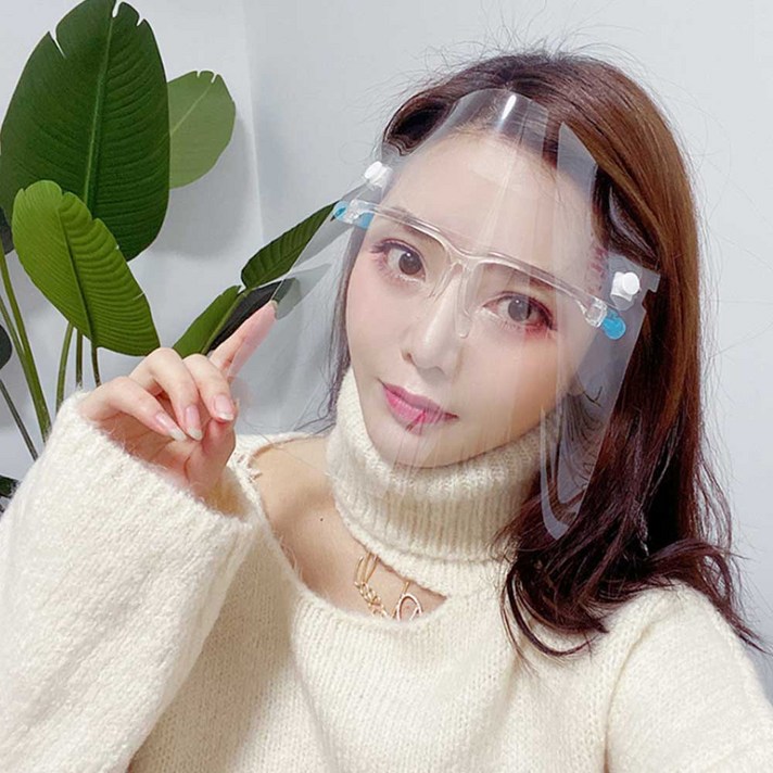 마스크 안면보호 침차단 안면시트 모자