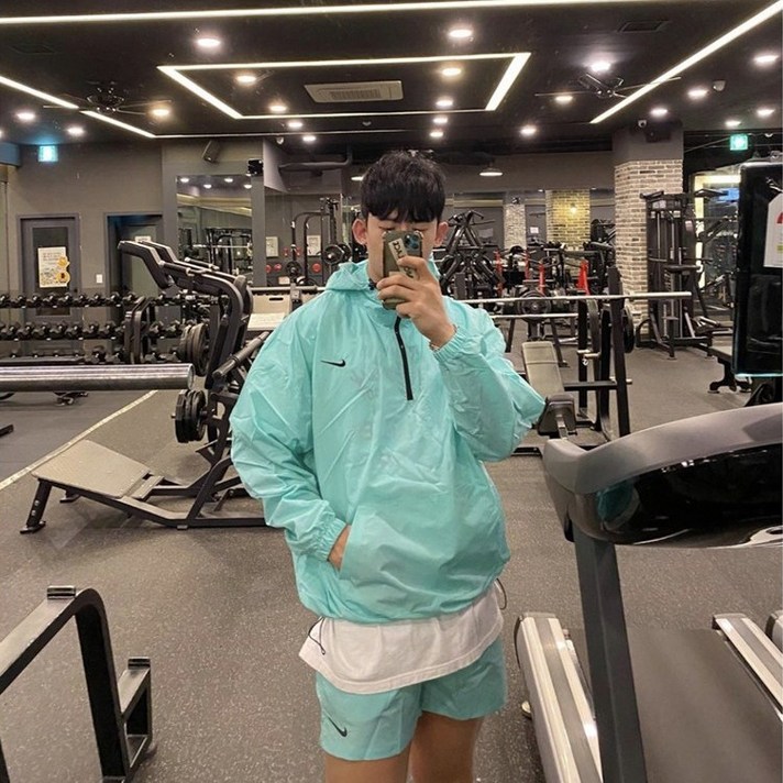 제이바이비 나이키 로고 아노락 썸머 세트
