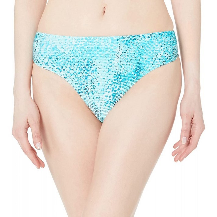 스페인배송 시폴리 하이 라이즈 비키니 팬티 블루와 그린 여성을위한 XS