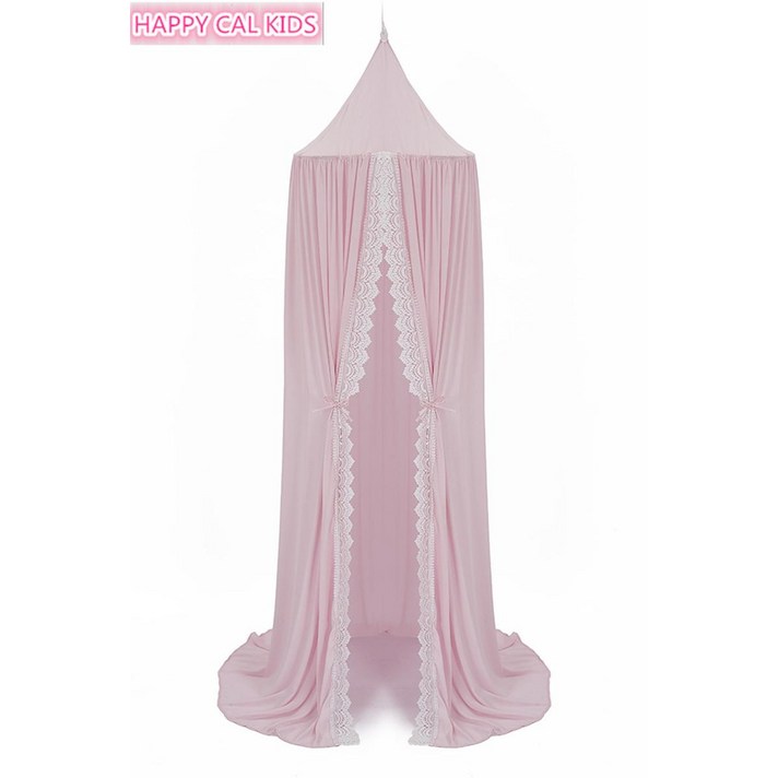 나뭇잎캐노피 사무실 이케아 침대 INS 새로운 독점 사용자 정의 방 여름 쉬폰, 분홍, 1.2m 4 피트 침대