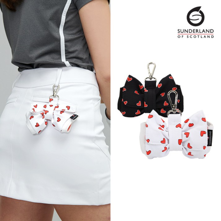 선덜랜드 여성 골프볼 주머니볼파우치 - 16152PB69, 화이트