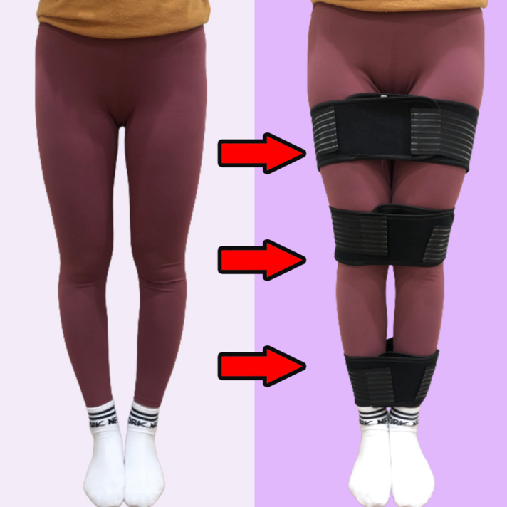 학다리밴드 자세교정밴드 체형개선밴드 오다리보정 보조밴드 벨트 보정기, 1개