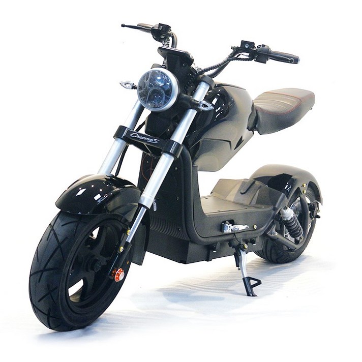 STOTER 라이더 전동스쿠터 60km 2000W 풀옵션, 12ah(40km), 블랙