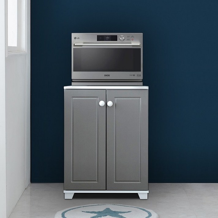 티디팩토리 광파오븐렌지대 밥솥수납장 전자렌지수납장 정수기다이, 600렌지대/올문-그레이